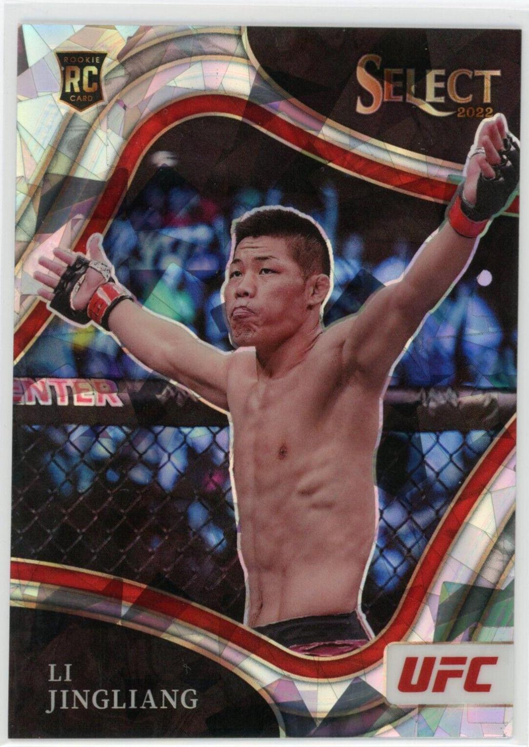 Li Jingliang 2022 Panini Select UFC Octagonside #282 Cracked Ice