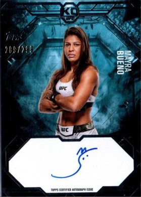 Mayra Bueno 2025 Topps Knockout UFC Knockout Autographs #KA-MS Red