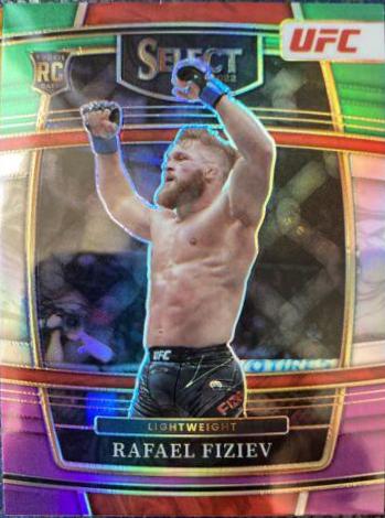 Rafael Fiziev 2022 Panini Select UFC Concourse #41 Green and Purple
