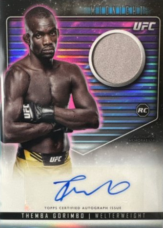 Themba Gorimbo 2024 Topps Midnight UFC Relic Autographs #RCA-TGO Moonrise
