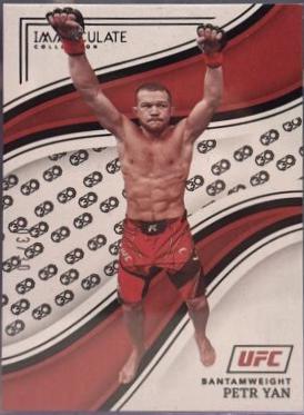 Petr Yan 2023 Panini Immaculate Collection UFC Base #95 30th Anniversary