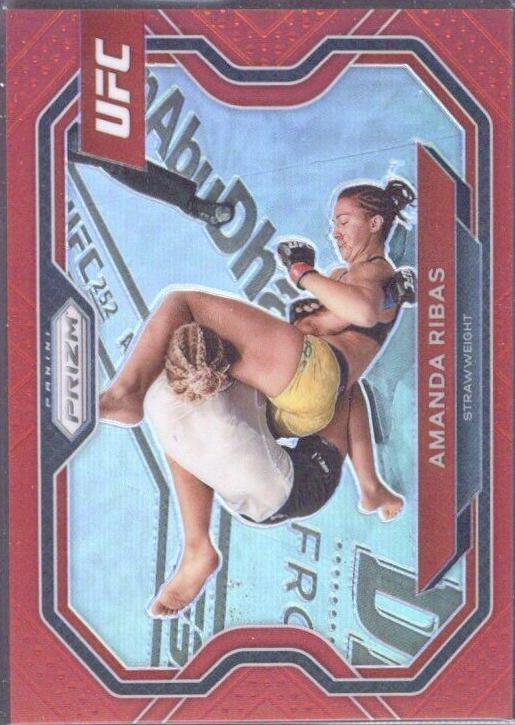 Amanda Ribas 2021 Panini Prizm UFC Base #162 Red