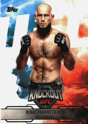 Rinat Fakhretdinov 2025 Topps Knockout UFC Base #53 Platinum