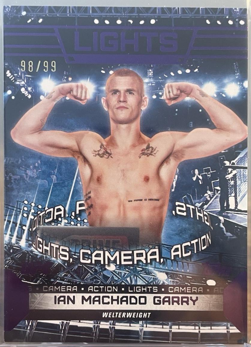 Ian Machado Garry 2024 Topps Knockout UFC Lights (Lights, Camera, Action) #LTS-14 Purple