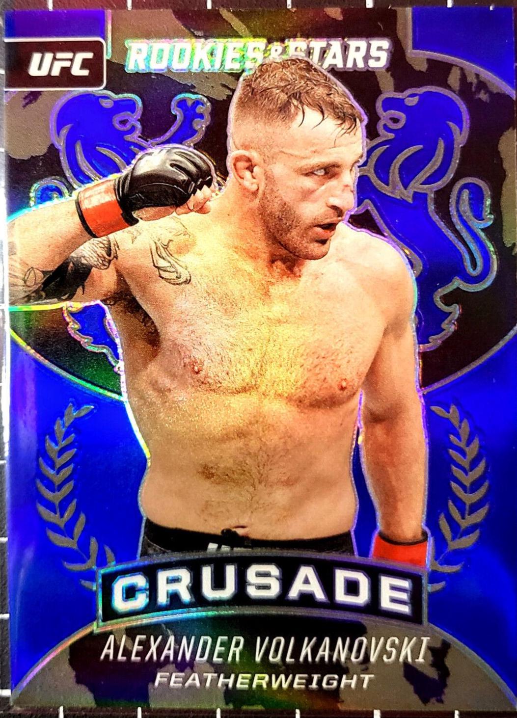 Alexander Volkanovski 2021 Panini Chronicles UFC Base Crusade #236 Blue