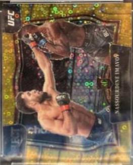 Nassourdine Imavov 2023 Panini Select UFC Octagonside #235 Gold Disco