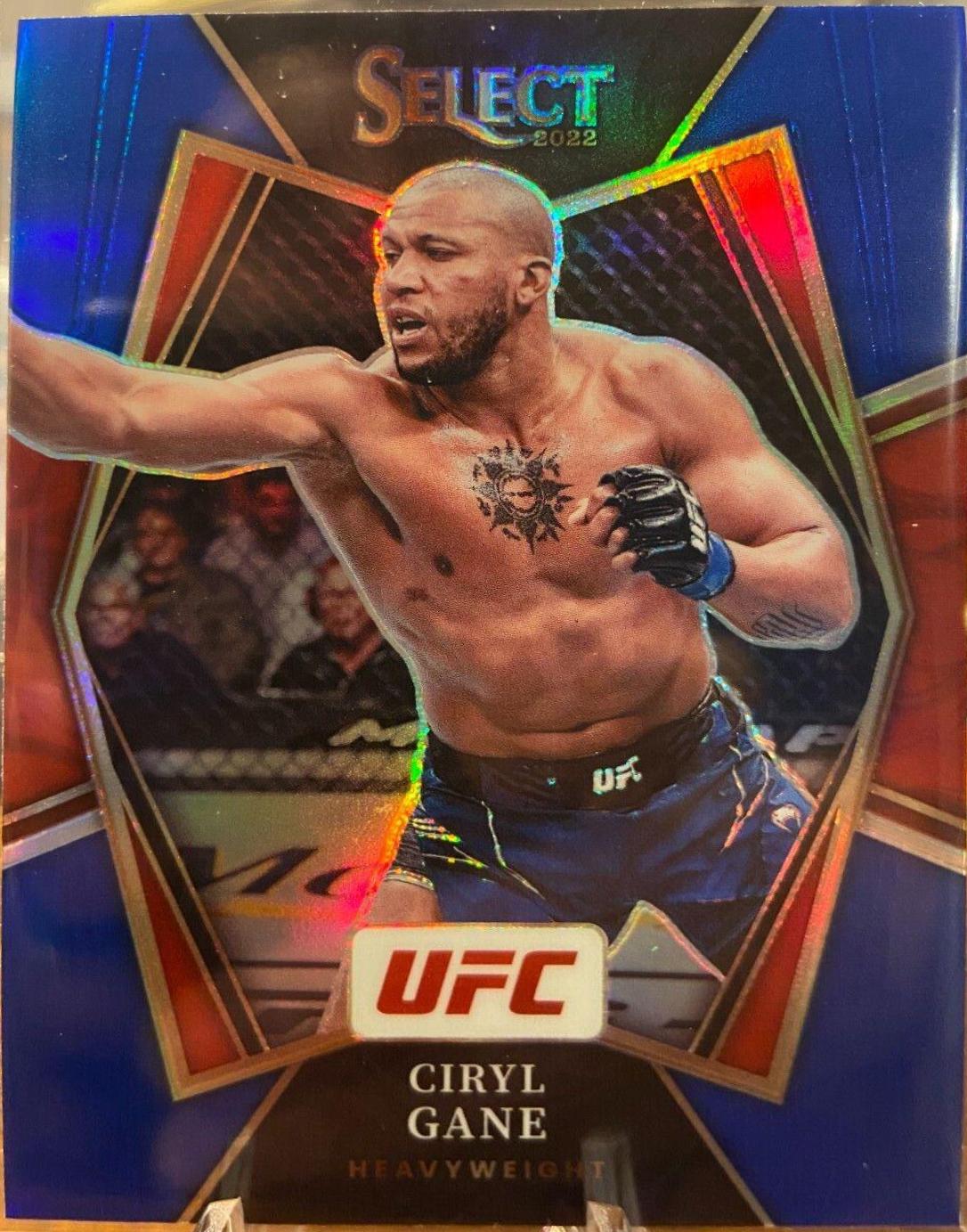 Ciryl Gane 2022 Panini Select UFC Premier Level #143 Blue Prizm
