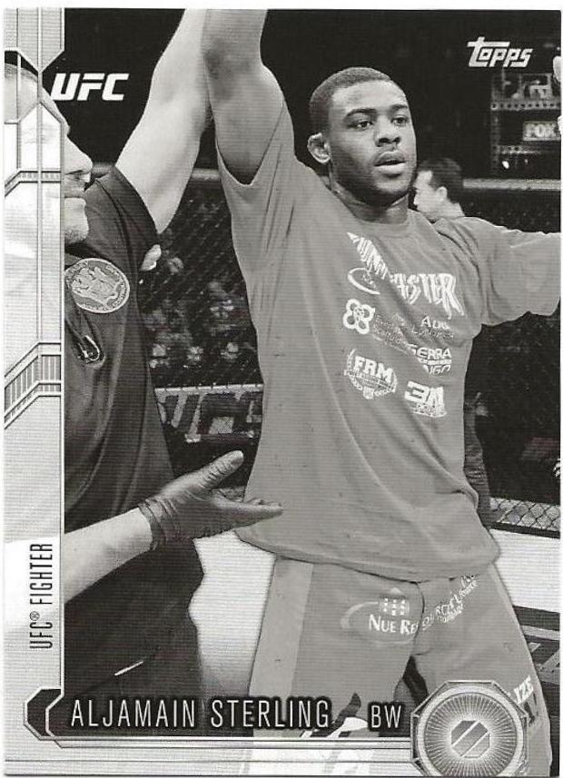 Aljamain Sterling 2015 Topps UFC Chronicles Base #227 Black and White