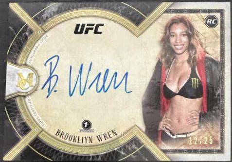Brookliyn Wren 2018 Topps UFC Museum Collection Museum Autographs #MA-BW Gold