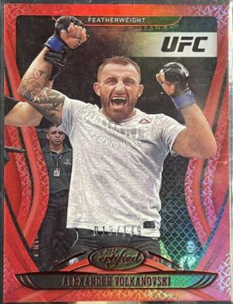 Alexander Volkanovski 2021 Panini Chronicles UFC Base Certified #129 Red