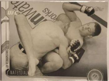 Nate Diaz 2015 Topps UFC Chronicles Base #52 Black and White