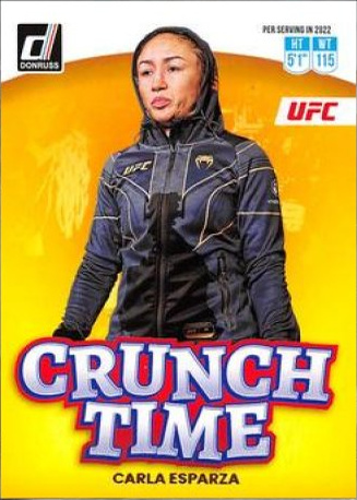 Carla Esparza 2023 Panini Donruss UFC Crunch Time #8 Press Proof Silver