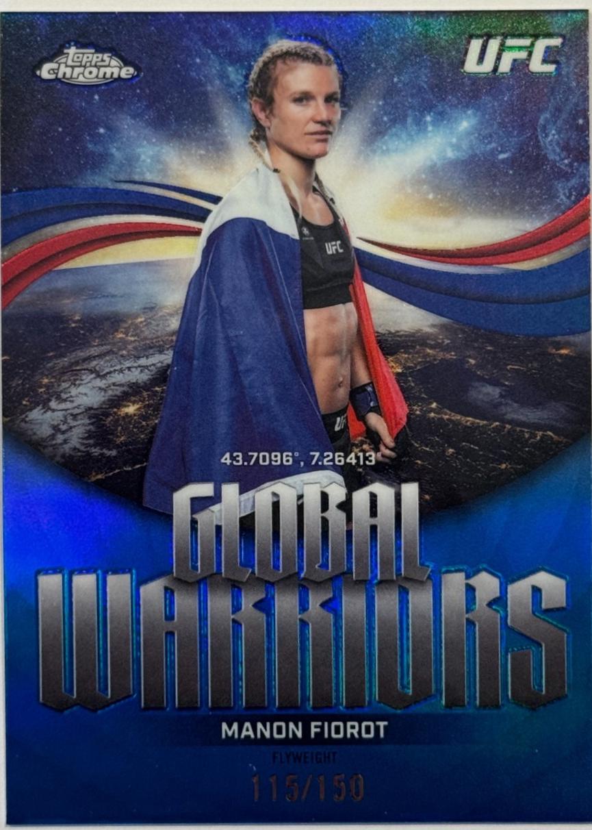Manon Fiorot 2026 Topps Chrome UFC Global Warriors #GW-18 Gold Refractor