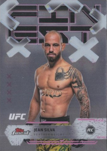 Jean Silva 2025 Topps Finest UFC Base Common #35 Checkerboard Refractor