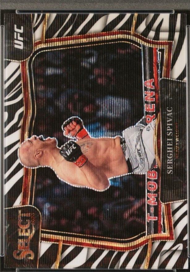 Serghei Spivac 2023 Panini Select UFC Octagonside #237 Zebra