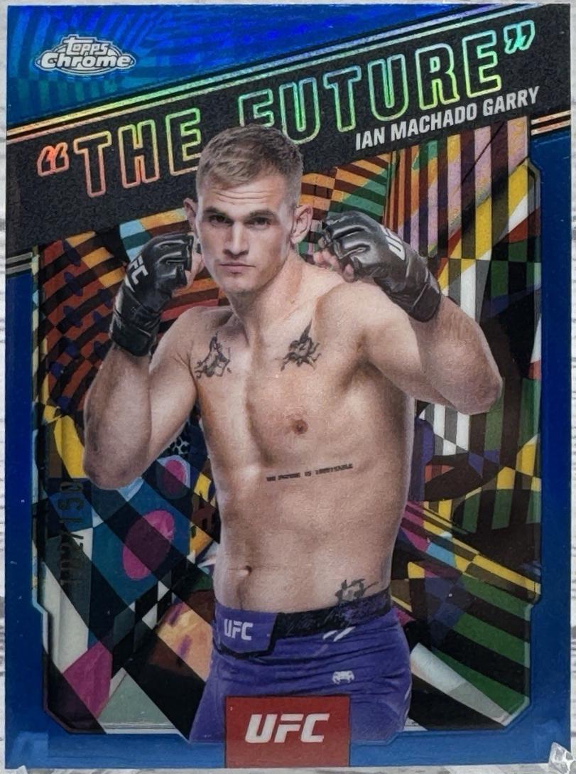 Ian Machado Garry 2025 Topps Chrome UFC AKA #AKA-6 Blue Refractor