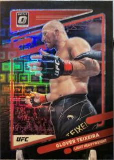 Glover Teixeira 2022 Panini Donruss Optic UFC Base #66 Black Pandora