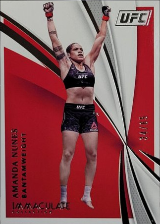 Amanda Nunes 2021 Panini Immaculate UFC Base #1 Platinum