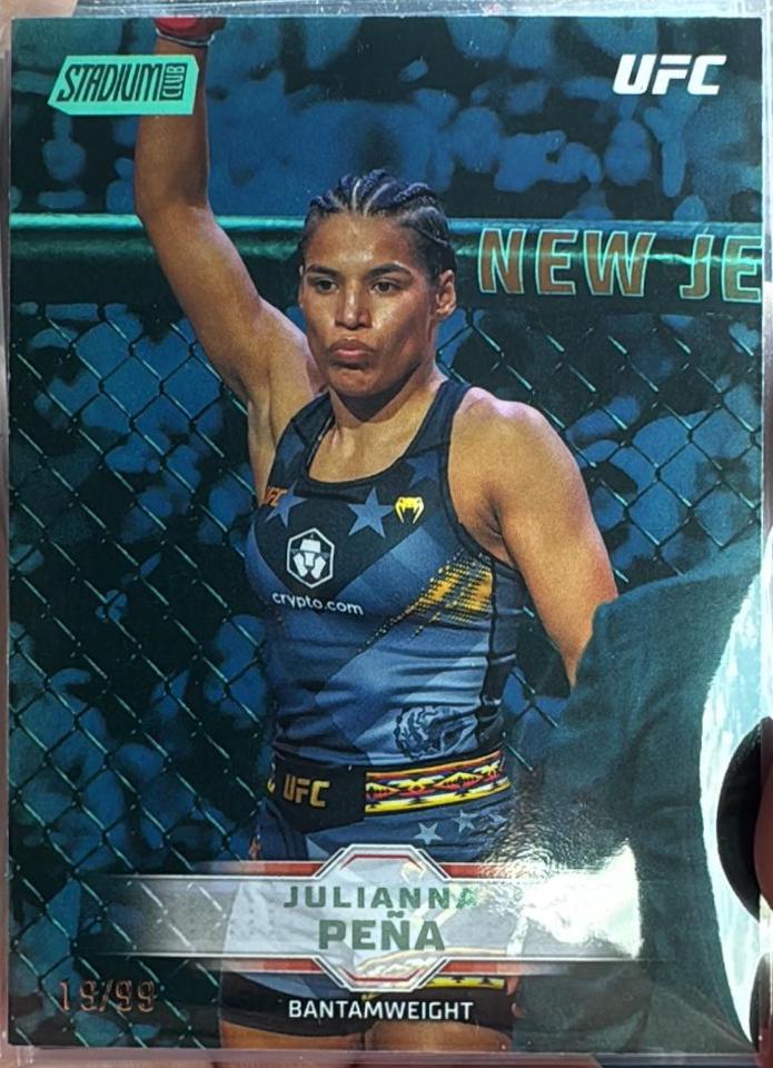 Julianna Peña 2026 Topps Stadium Club UFC Base #71 Turquoise