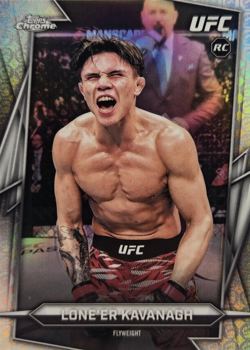Lone'er Kavanagh 2026 Topps Chrome UFC Base #151 UFC Glove Refractor