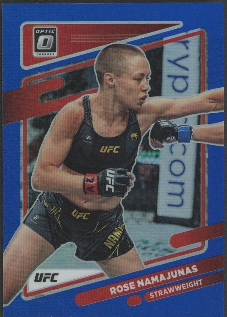 Rose Namajunas 2022 Panini Donruss Optic UFC Base #90 Blue