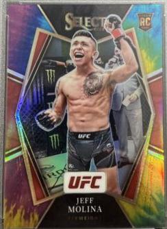 Jeff Molina 2022 Panini Select UFC Premier Level #149 Tie Dye