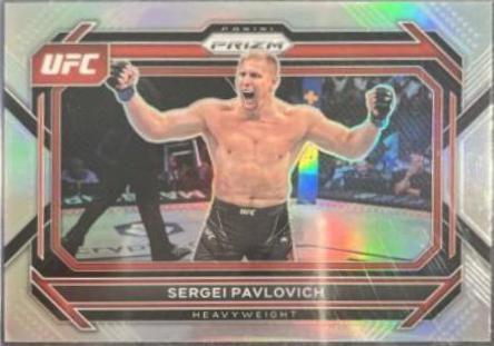 Sergei Pavlovich 2023 Panini Prizm UFC Base #71 Silver