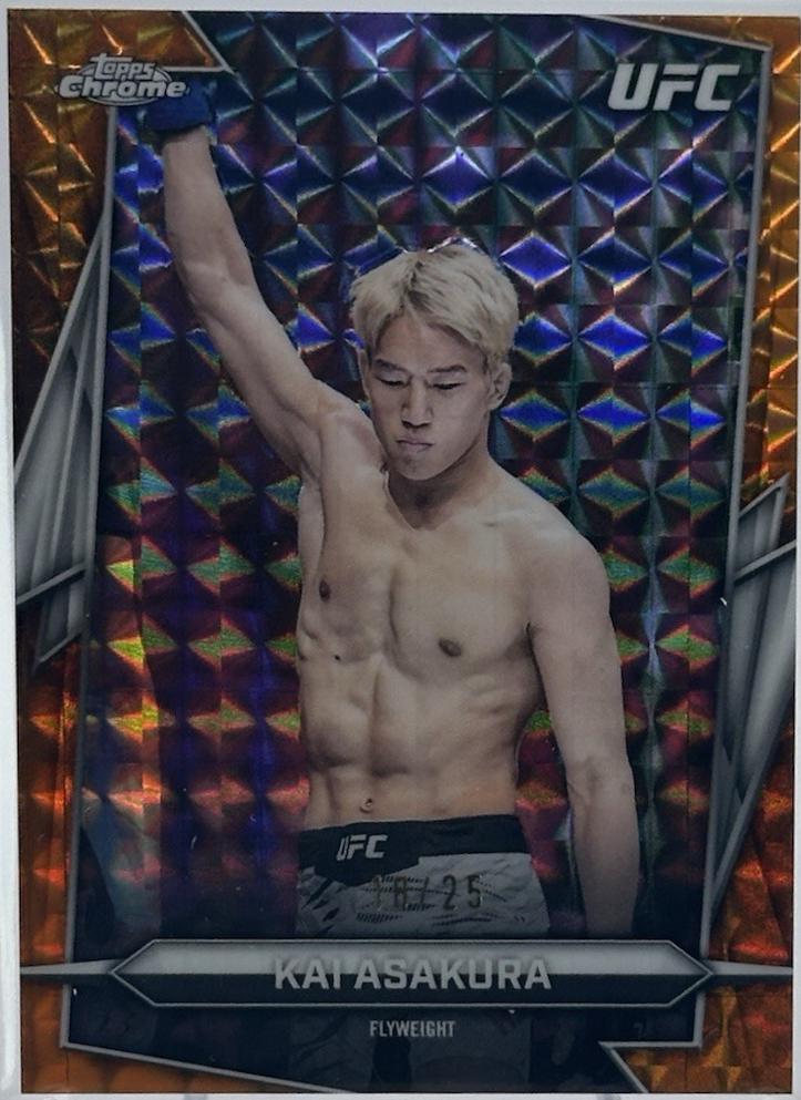 Kai Asakura 2026 Topps Chrome UFC Base #26 Orange Geometric Refractor