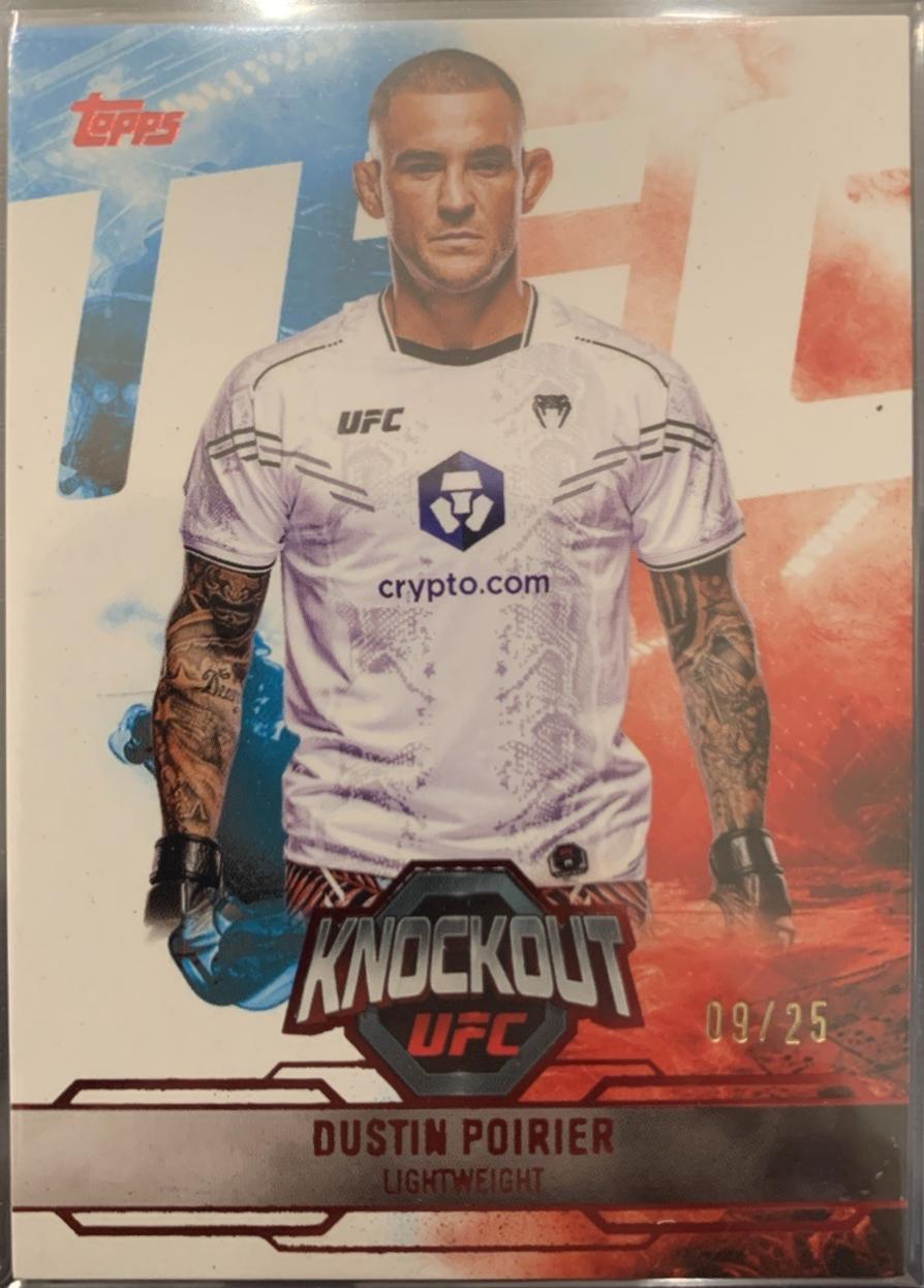 Dustin Poirier 2025 Topps Knockout UFC Base #10 Red