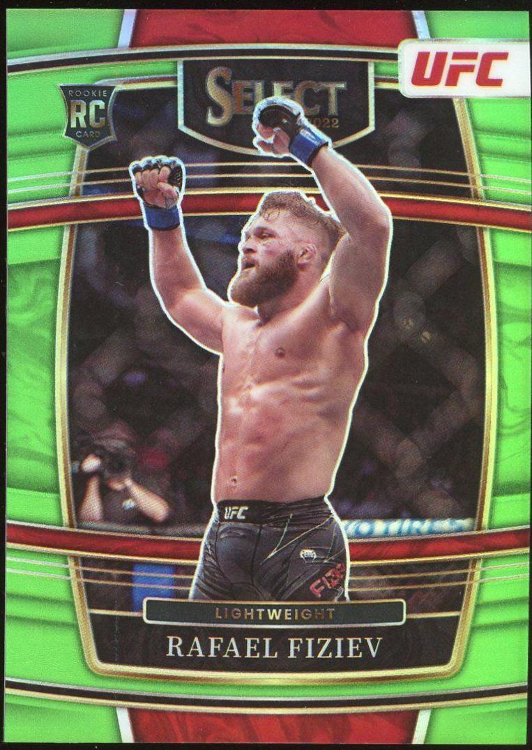 Rafael Fiziev 2022 Panini Select UFC Concourse #41 Neon Green