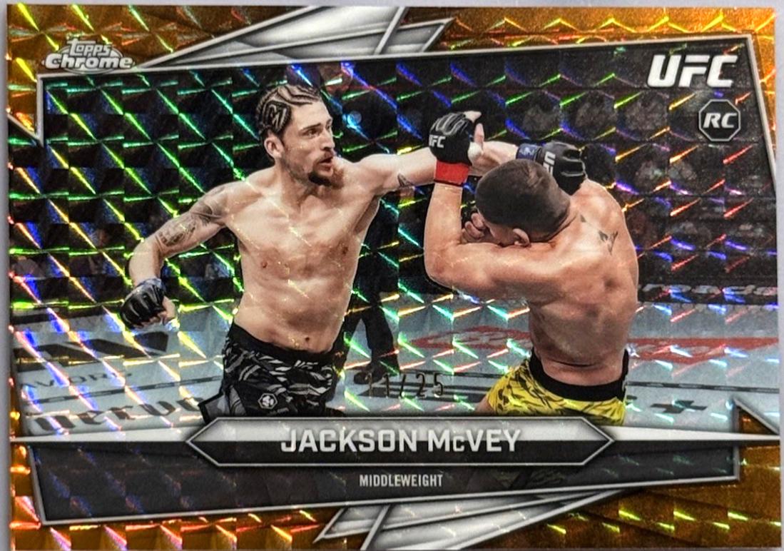 Jackson McVey 2026 Topps Chrome UFC Base #133 Orange Refractor