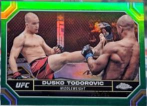 Dusko Todorovic 2024 Topps Chrome UFC Base #63 Green Refractor