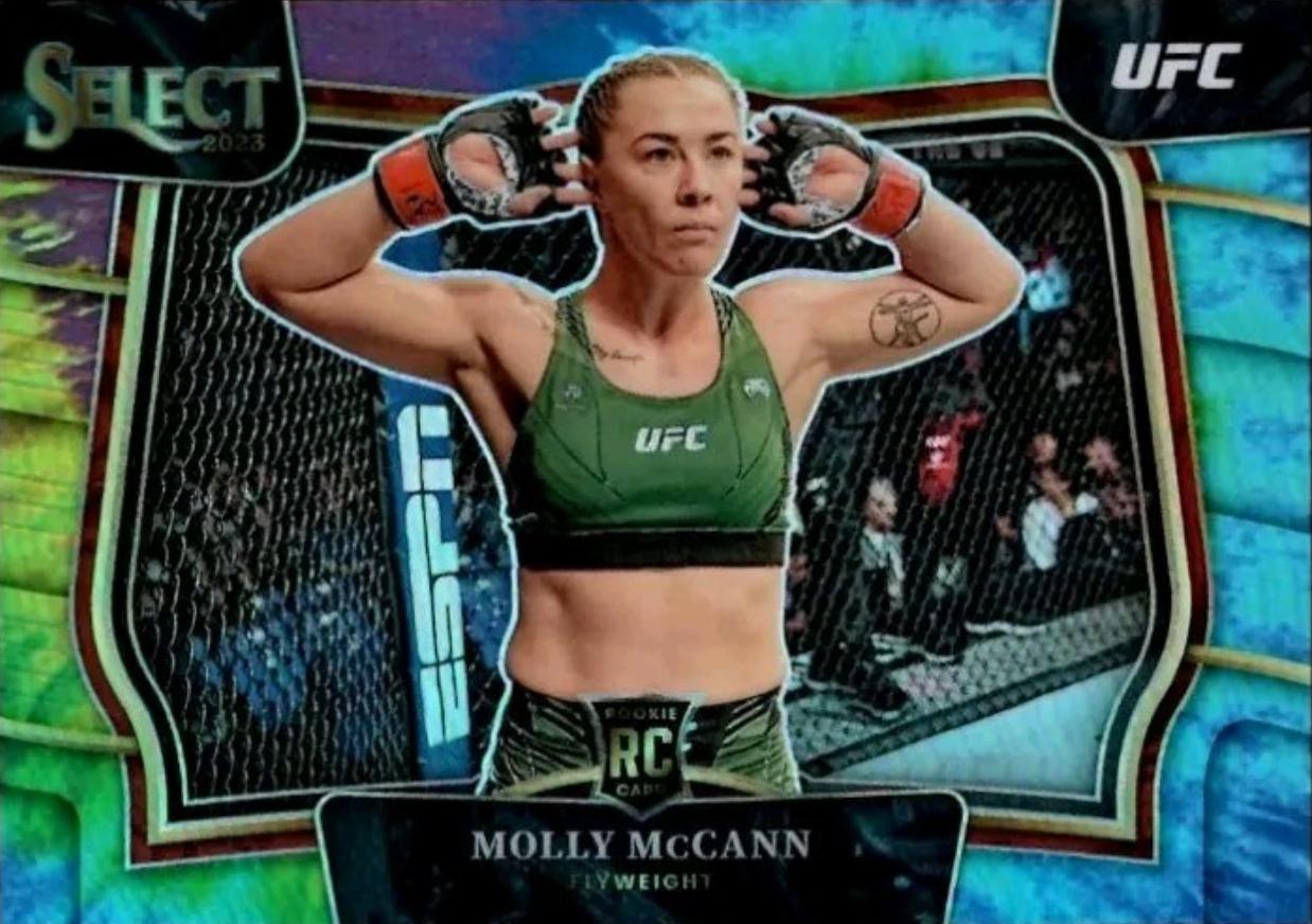 Molly McCann 2023 Panini Select UFC Octagonside #205 Tie Dye