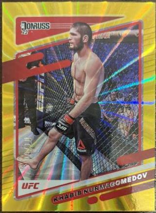 Khabib Nurmagomedov 2022 Panini Donruss UFC Base #4 Gold