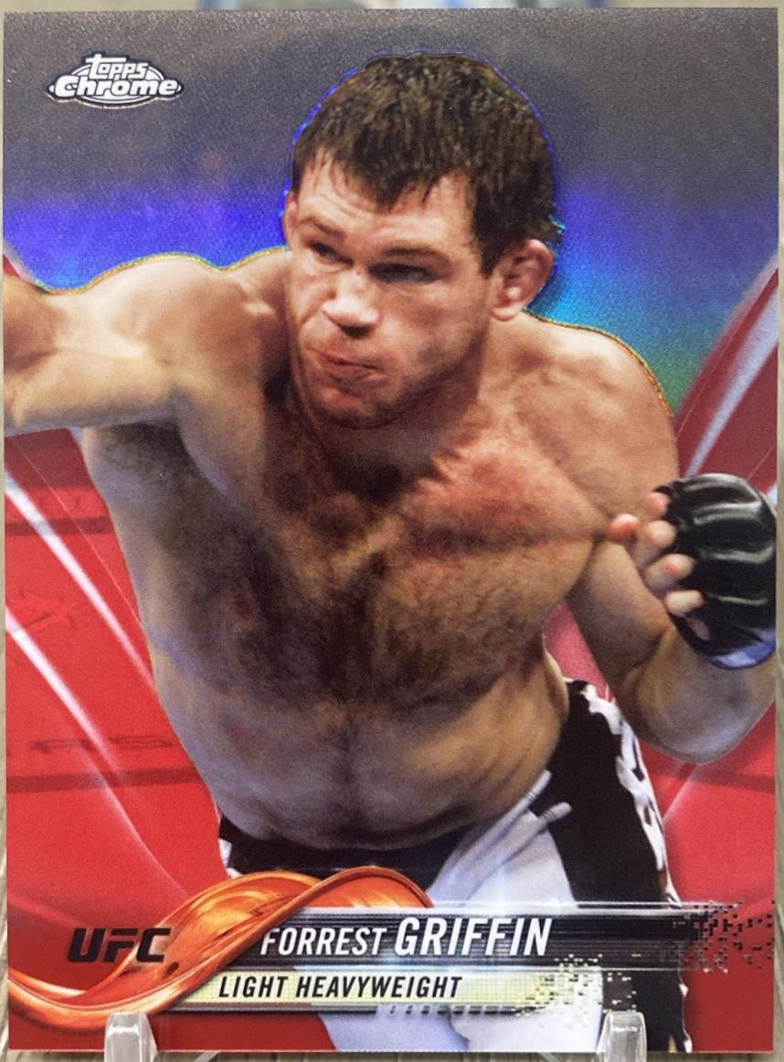 Forrest Griffin 2018 Topps Chrome UFC Base #77 Red