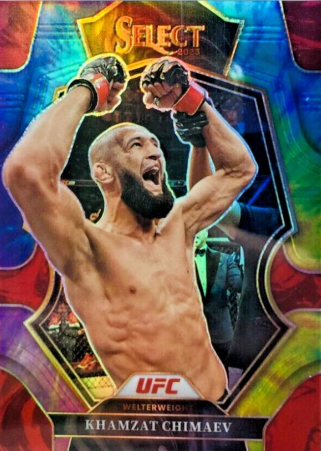 Khamzat Chimaev 2023 Panini Select UFC Premier Level #115 Tie Dye