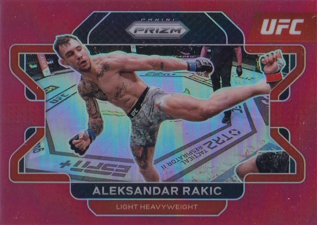 Aleksandar Rakic 2022 Panini Prizm UFC Base #15 Red