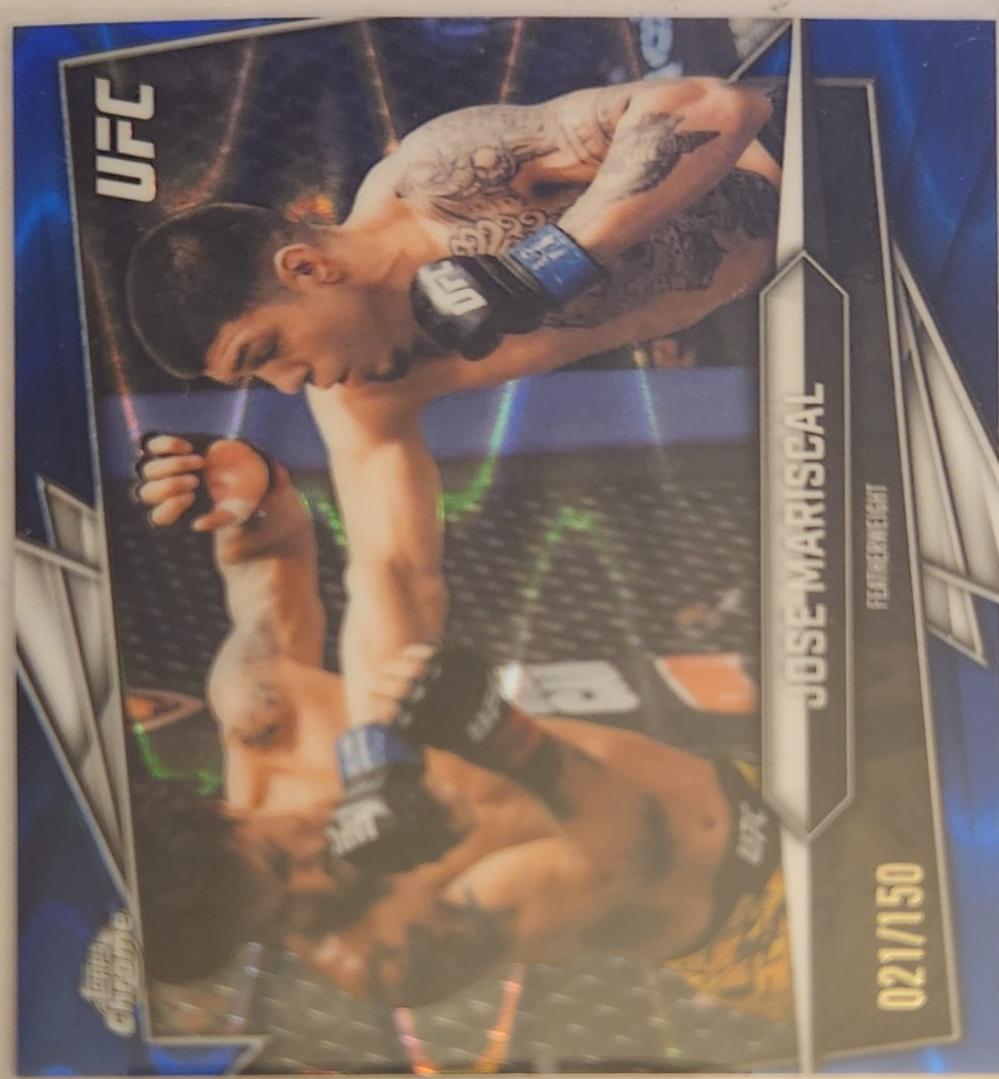 Jose Mariscal 2026 Topps Chrome UFC Base #130 Blue Refractor