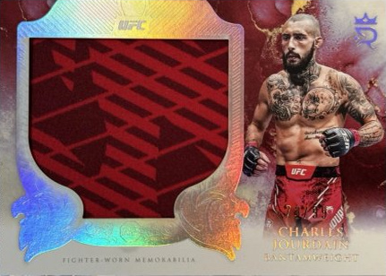 Charles Jourdain 2025 Topps Royalty UFC Rookie Jumbo Relics #RJR-CJ Platinum