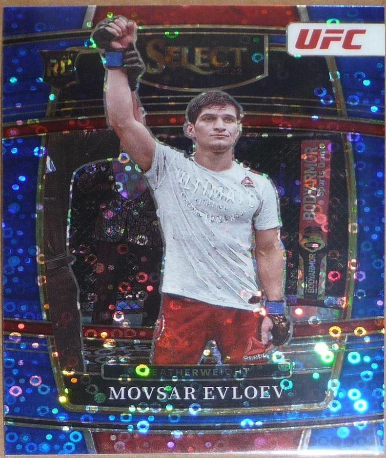 Movsar Evloev 2022 Panini Select UFC Octagonside #266 Blue Disco