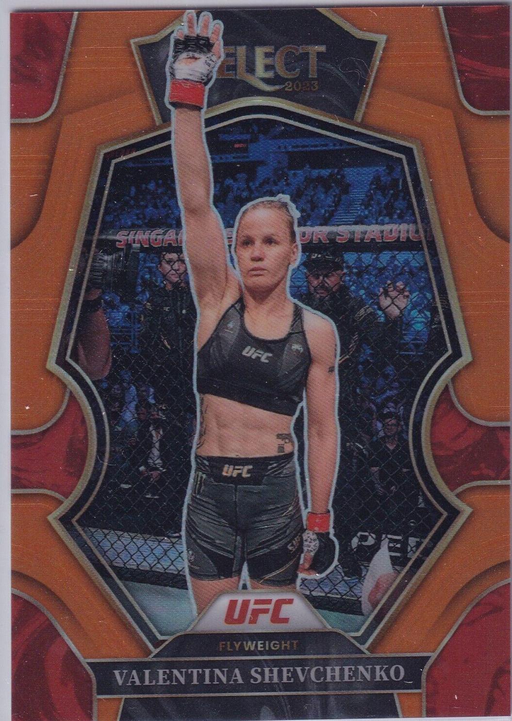 Valentina Shevchenko 2023 Panini Select UFC Octagonside #229 Orange