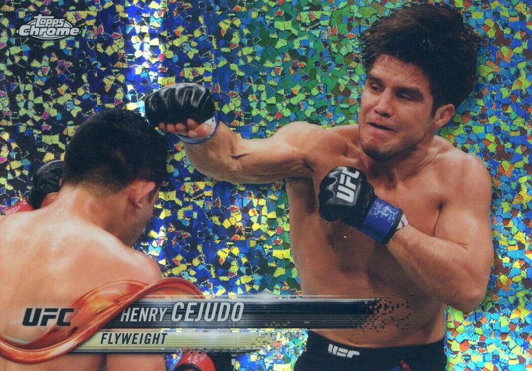 Henry Cejudo 2018 Topps Chrome UFC Base #86 Diamond Hot Box