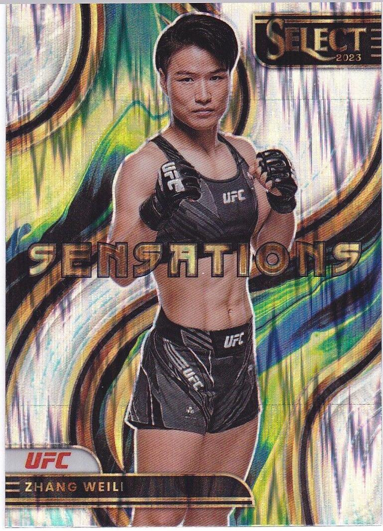 Zhang Weili 2023 Panini Select UFC Sensations #14 Silver