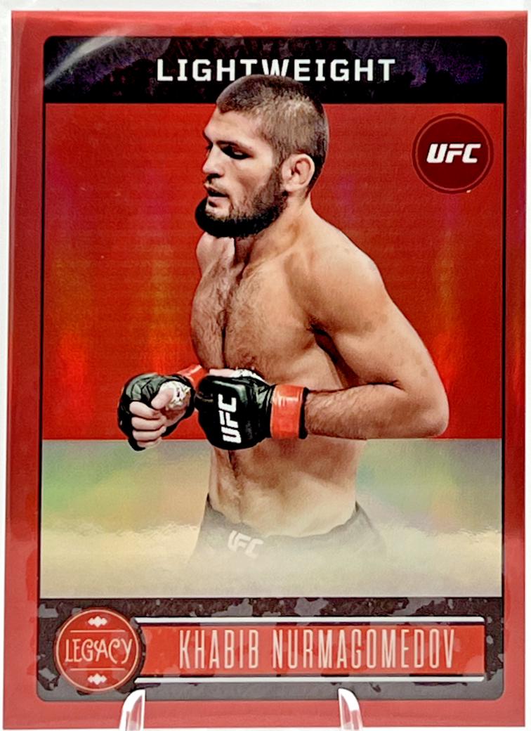 Khabib Nurmagomedov 2023 Panini Chronicles UFC Base Legacy Premium Edition #335 Red