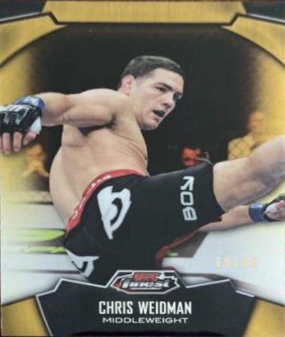 Chris Weidman 2012 Topps Finest UFC Base #57 Gold