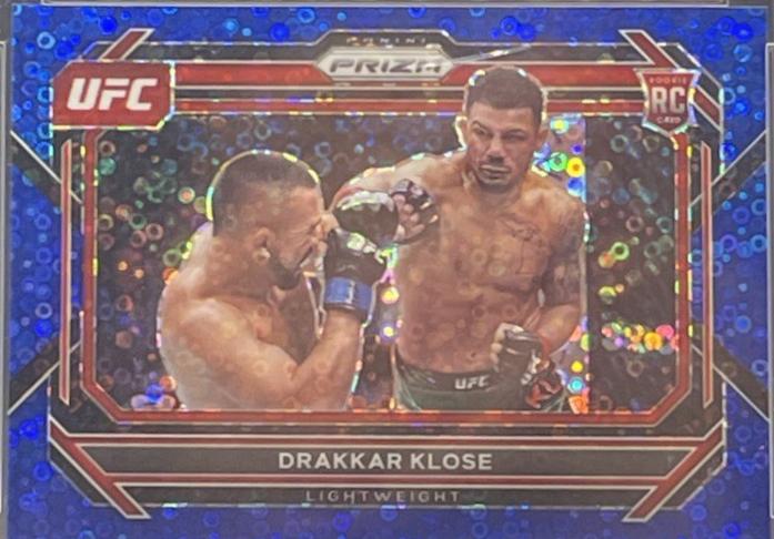 Drakkar Klose 2023 Panini Prizm Under Card UFC Base #100 Blue