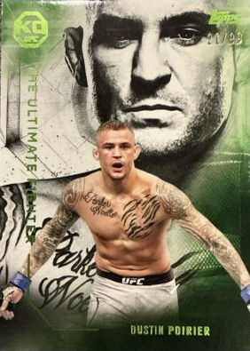 Dustin Poirier 2025 Topps Knockout UFC The Ultimate Fighter #UF-14 Emerald