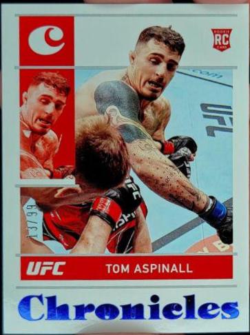 Tom Aspinall 2022 Panini Chronicles UFC Base Chronicles #86 Blue