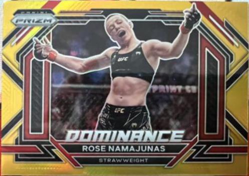 Rose Namajunas 2023 Panini Prizm UFC Dominance #26 Gold
