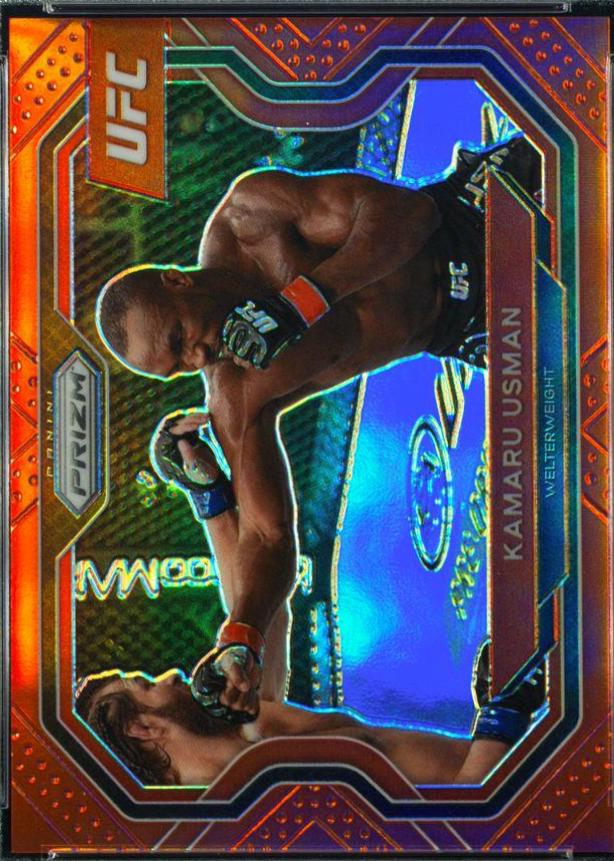 Kamaru Usman 2021 Panini Prizm UFC Base #151 Red